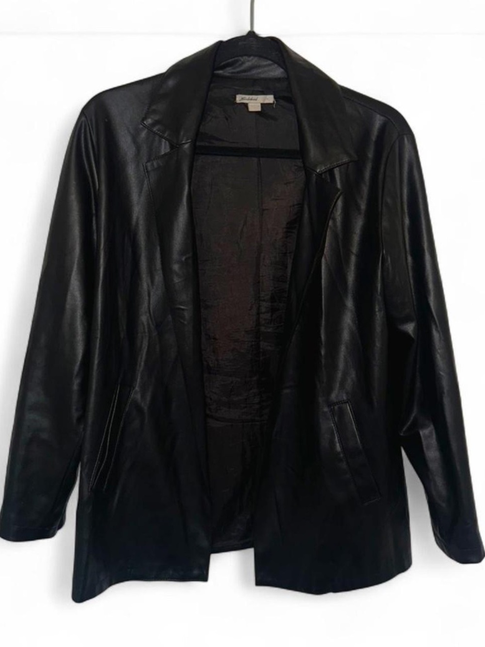 Subdued Women's Black Leather Jacket